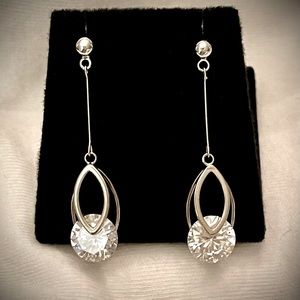 Diamond simulant  Earrings